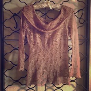 Feminine off the shoulder sweater